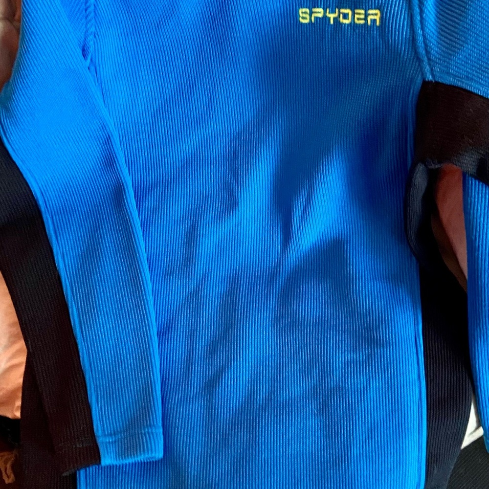 Spyder Blue Sweater Performance Fabric